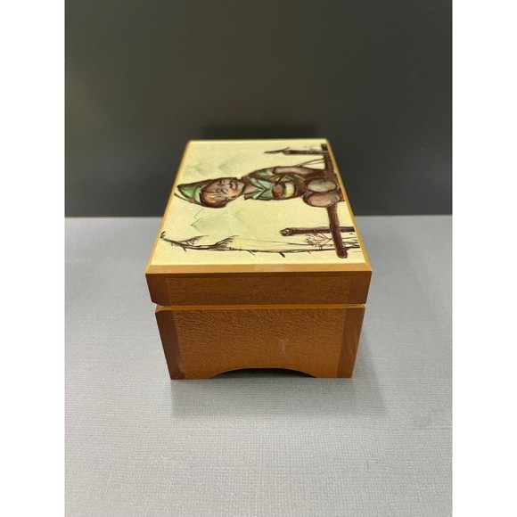 Handmade Swiss Music Box Plays Lara's (Theme from Dr. Shivago) Wooden Box - Picture 2 of 8